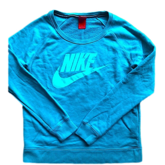Tops - NIKE pullover sweatshirt turquoise size M